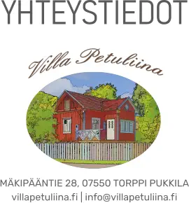YHTEYSTIEDOT           MÄKIPÄÄNTIE 28, 07550 TORPPI PUKKILA villapetuliina.fi | info@villapetuliina.fi